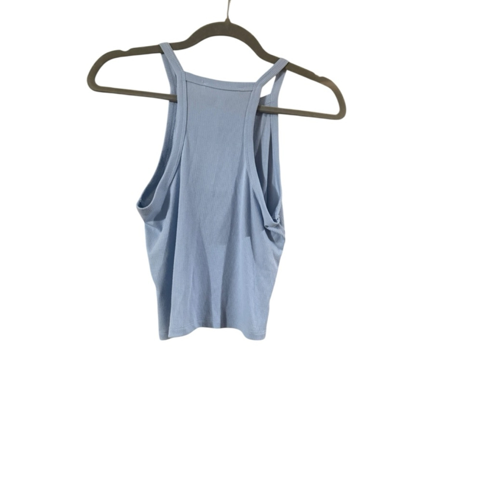 Women's Hippie Rose Blue Ribbed Tank Top M - Picture 10 of 10